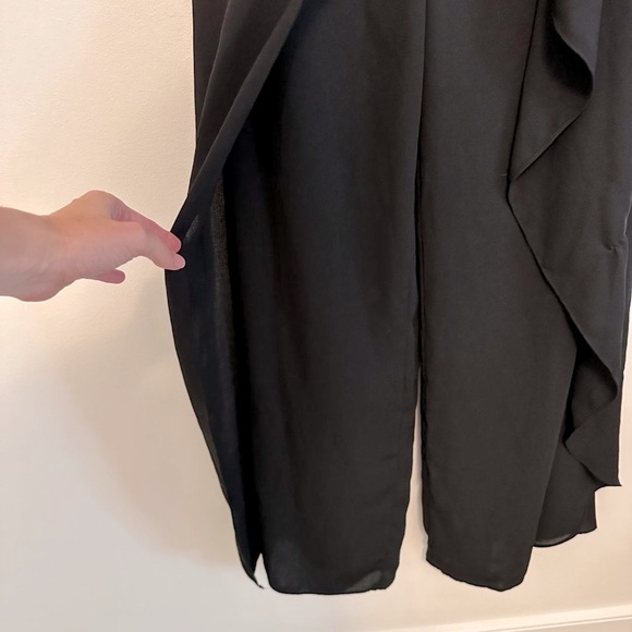 Lulus Thriving Black Strapless Tulip Leg Jumpsuit S - Picture 4 of 7